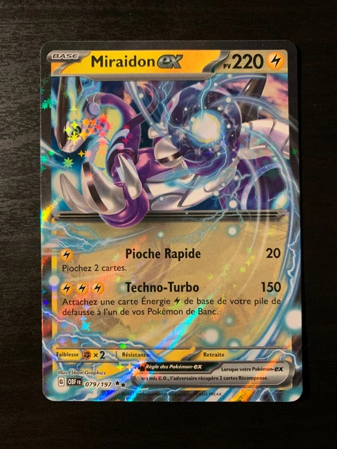 Miraidon Ex 079/197 - Carta Singola Pokemon - Doppia Rara - Set Ossidiana Infuocata (Obsidian Flames)