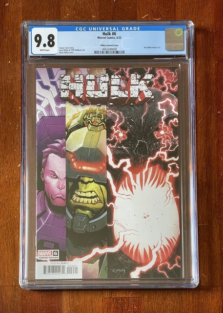 Hulk #6 Ottley Variant Cover CGC 9.8 1st Full Appearance of Titan Hulk