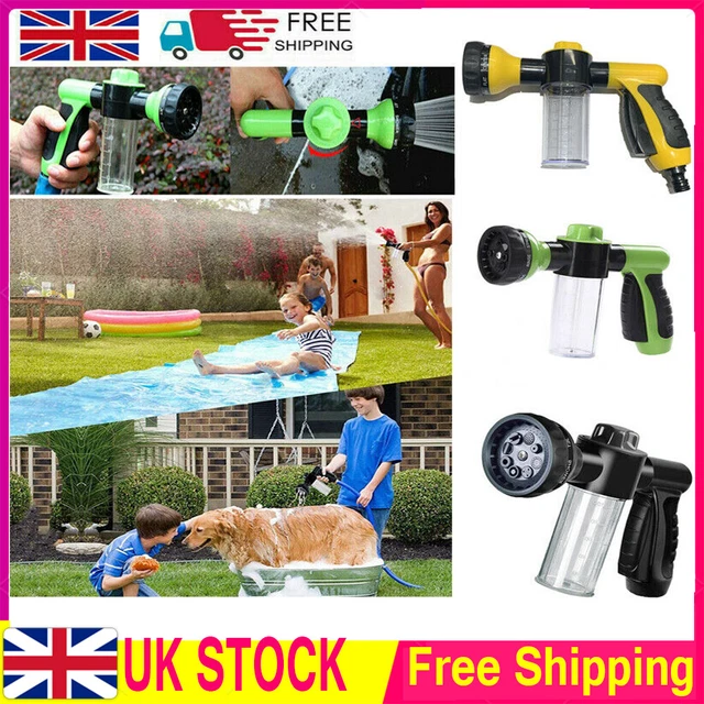 TRIXES GARDEN HOSE Attachment Spray Gun Nozzle & Reservoir for Soap