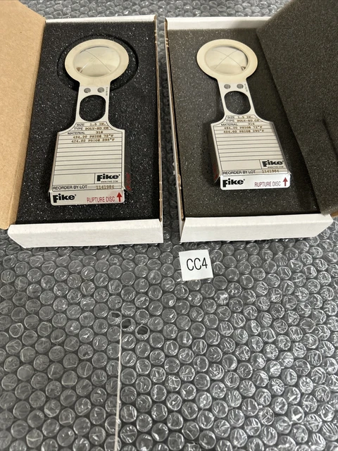 (2) Fike POLY-SD CS Stainless Rupture Discs 1.5” Fast Shipping + Warranty