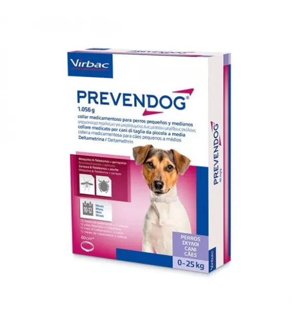 PREVENDOG → Collare Antiparassitario per CANI da 0-25 kg (60 cm)