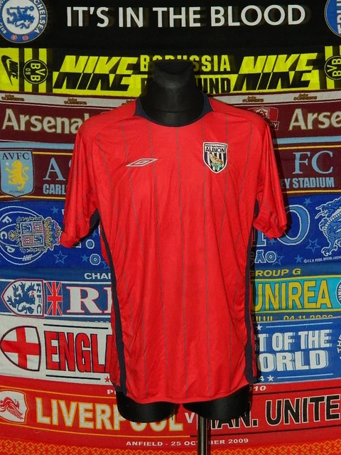5/5 West Bromwich Albion adults XL 2009 away football shirt jersey soccer