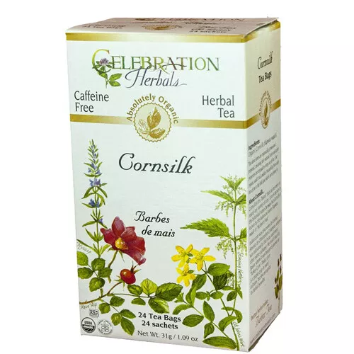 Orgánico Cornsilk Té 24 Bolsas Por Celebration Herbals