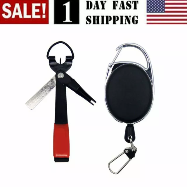 4-1 Quick Knot Tying Tool Line Cutter Fly Fishing Clippers Zinger