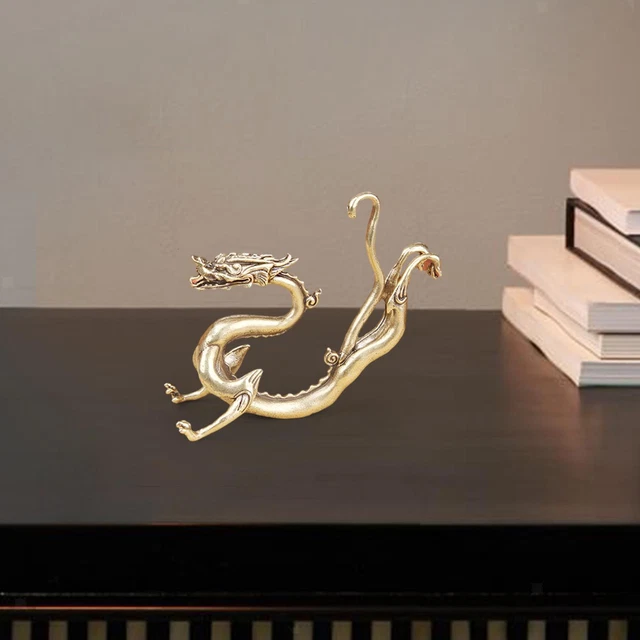 Figurine Dragon Fantasy En Résine - Statuette Déco Main Peinte - Pour Jardin, Bureau Ou Collection - Cadeau Original Pour Fans De Dragons