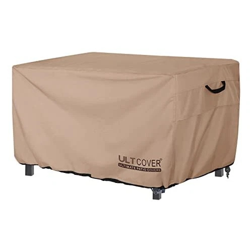 Rectangular Gas Fire Pit Table Cover 52x34 inch Waterproof 52x34x24 inch Brown