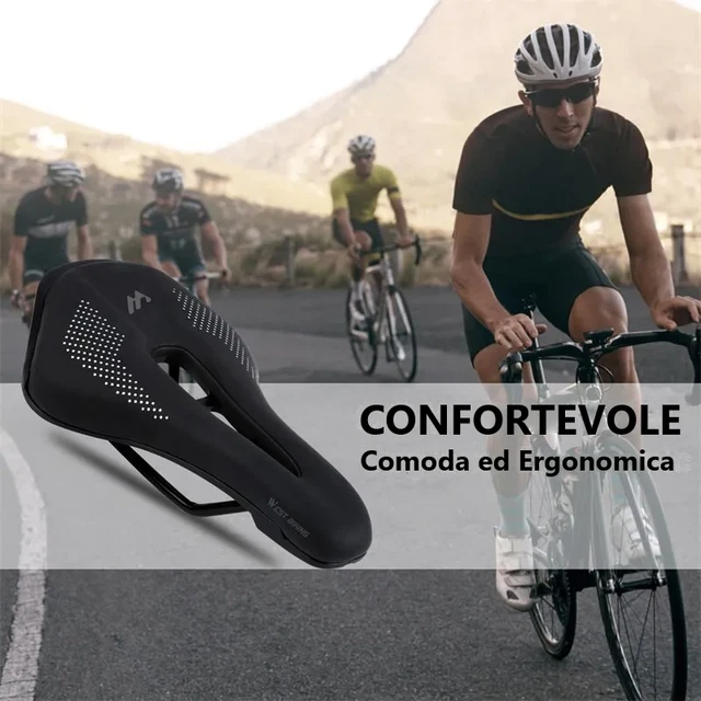 Sella MTB Antiprostata Ergonomica - Sellino Bici Comodo Con Gel, Per Uomo E Donna - Foto 8
