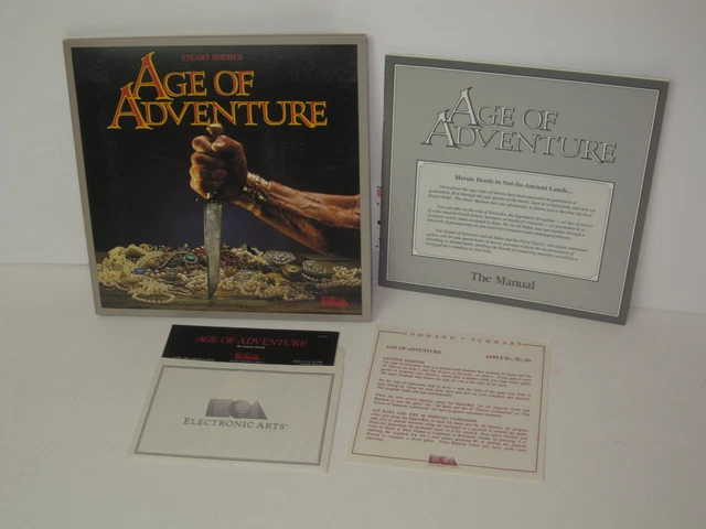 Vintage Apple II Software Game LEGACY OF THE ANCIENTS Electronic Arts
