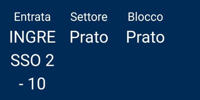 Biglietto concerto Marco Mengoni - Milano San Siro 8 Luglio 2023 - PRATO