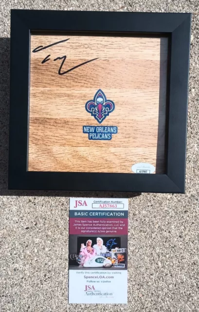 TREY MURPHY III Pelicans SIGNED & FRAMED Floor JSA COA NEW ORLEANS B