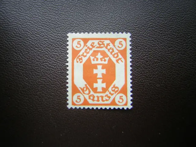 Briefmarke, 5 Pfennig, Freie Stadt Danzig 1923 ungebraucht