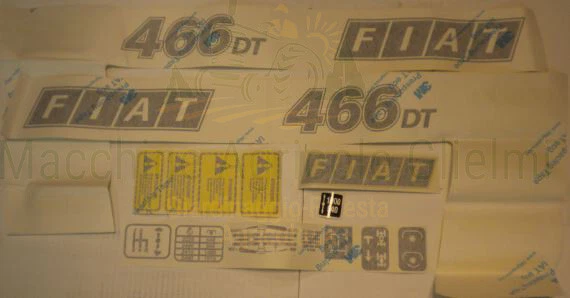 Adesivi E Decalcomanie Per Trattore Fiat 140-90 Turbo DT – Set Decorativo Personalizzato - Foto 2