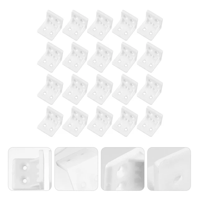 20 pz codice angolo plastica raccordo angolo angolo angolo angolo staffa bianca