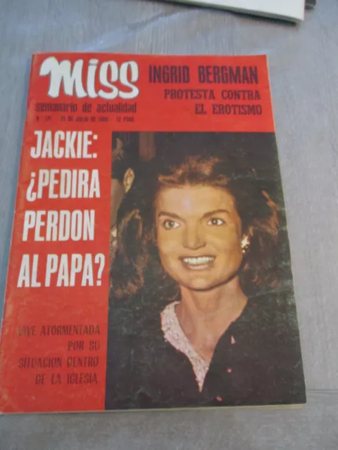 Revue Espagnole Miss Juillet 1969  Jacky Kennedy Ingrid Bergman Brel