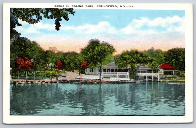 SPRINGFIELD MISSOURI~DOLING PARK~LAKE View~Waterfront Dance Pavilion ...