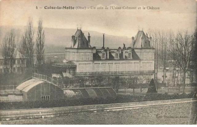 60 Cuise La Motte Ah#Al00551 Un Coin De L Usine Colmont Et Le Chateau