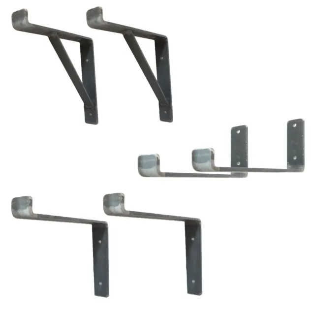 Scaffold Board Shelf Brackets Heavy Duty Rustic UK Handmade Industrial Metal