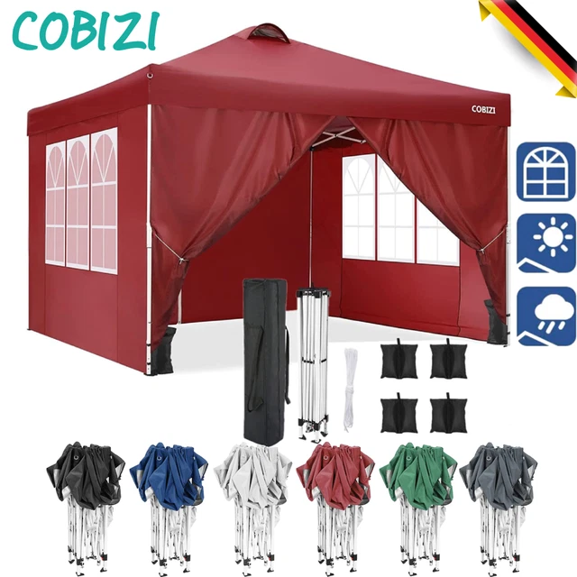 Falt Pavillon wasserdicht 3x3m~3x6m Partyzelt Popup Gartenpavillon UV-Schutz neu