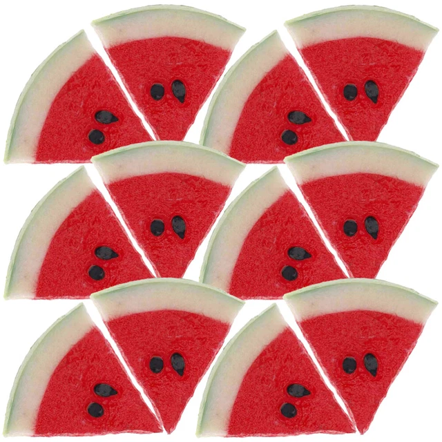 12 Pcs Gâteau Artificiel Décoration De Faux Fruits Décor De Nourriture Jouet