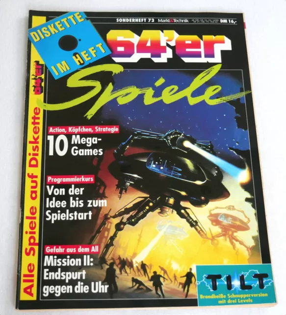 64er Sonderheft Nr 73: Spiele C 64 Commodore C64 Magazin