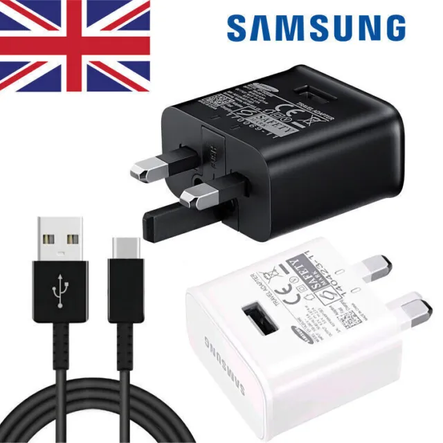 For Samsung Galaxy Phones Genuine 25W Super Fast Charger Adapter Plug & Cable UK