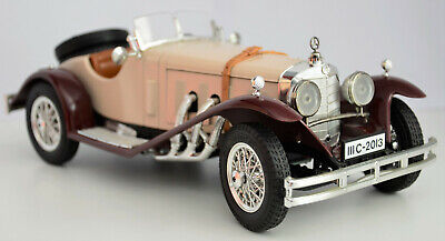 BURAGO-Mercedes-Benz-SSK-1928-Blanc-Creme-echelle-1/24 