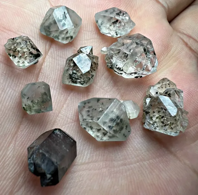 36 CT Rare, Unknown Inclusion Quartz Crystals LOT @ Zagi Pakistan