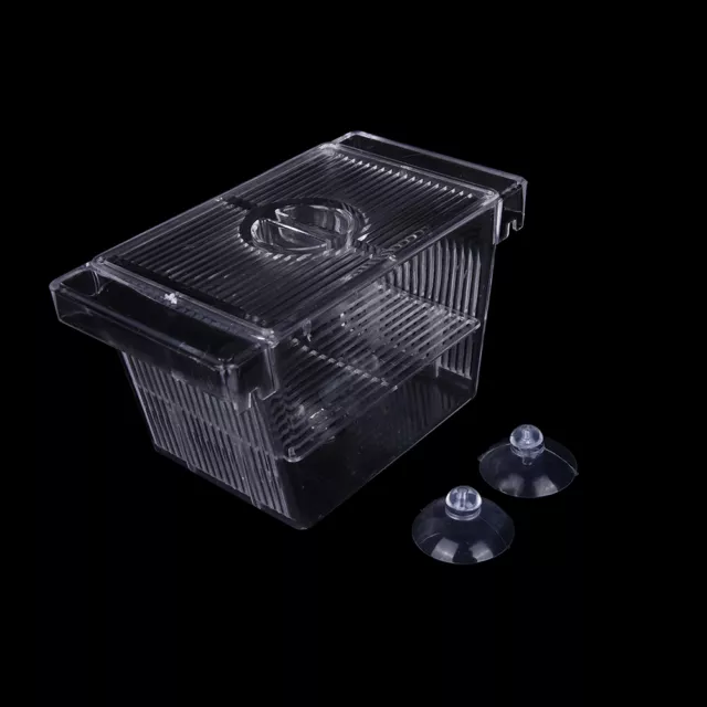 Aquarium Fish Tank Guppy Breeding Breeder Isolation Incubator Trap Box_Y~AM 3