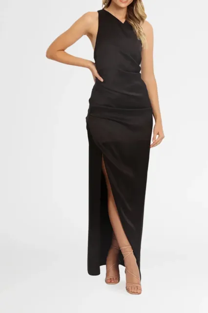 Camilla and Marc Selar Draped Dress in Black Size 6 AU