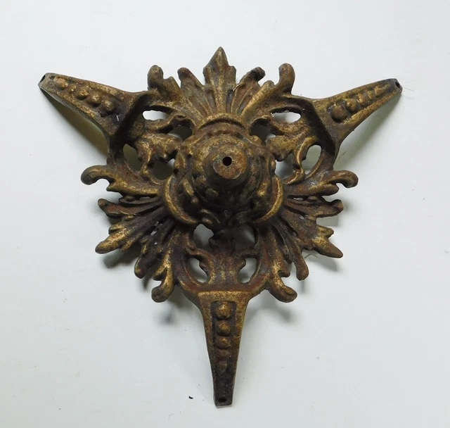 Vintage Cast Iron Ornate Plant Stand Base Garden Furniture Salvage Part 11 1/2"