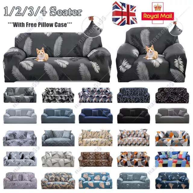 Sofa Covers Seater 2 3 4 Elastic Settee Stretch Slipcover Couch Floral Protector