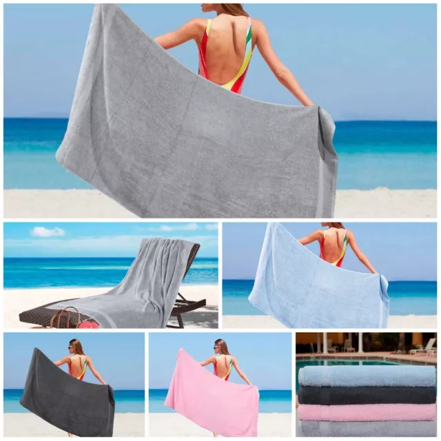 LUXURY 100% EGYPTIAN COTTON TOWEL EXTRA LARGE JUMBO BATH SHEET 550GSM 90x170CM