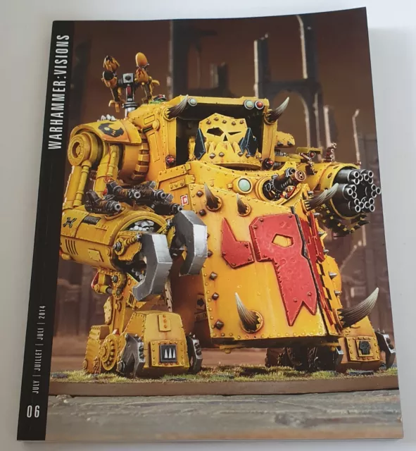 Games Workshop White Dwarf Magazine Warhammer Visions issue 6, Jul 2014