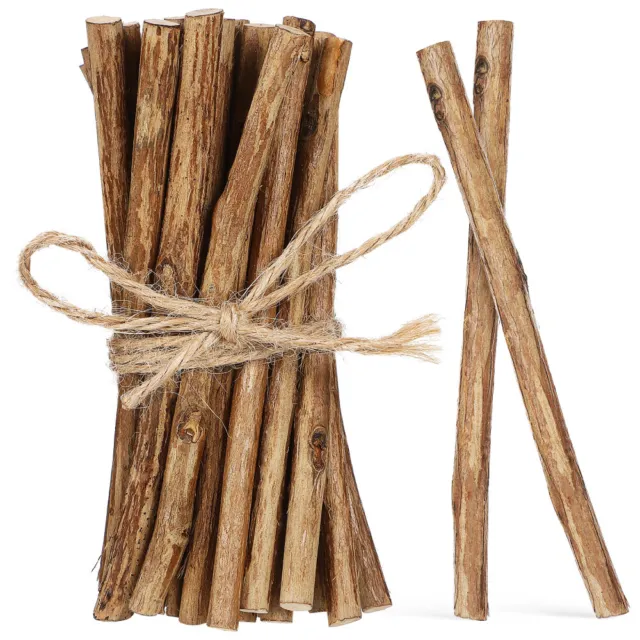 50 un. palos decorativos ramas de tronco hágalo usted mismo madera de doble cara