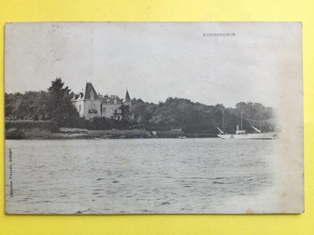 cpa cards Bost Brittany 29 - COMBRIT Finistère Le CHATEAU ROSE de SAINTE NAVY
