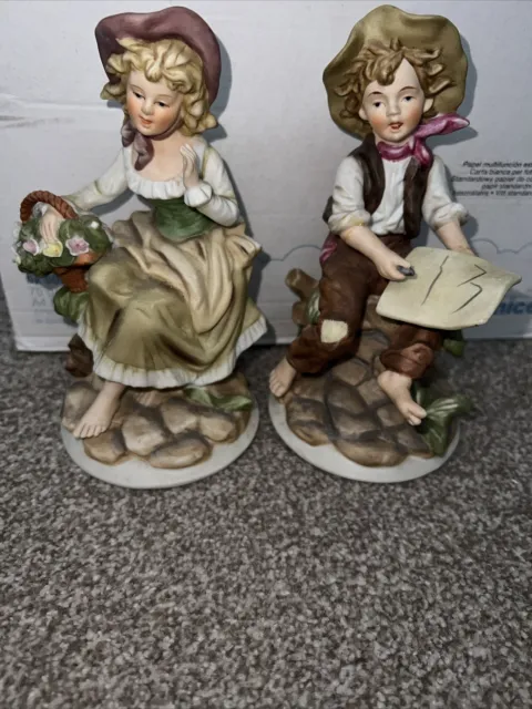 Alfretto By Maruri 2 Porcelain Figurines Boy & Girl