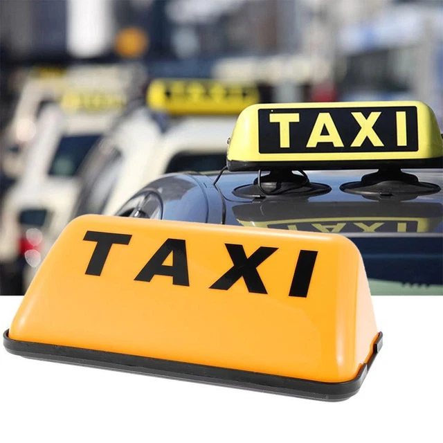 12v Taxi Cab Sign Roof Top Topper Car Magnetic Lamp LED Light Waterproof