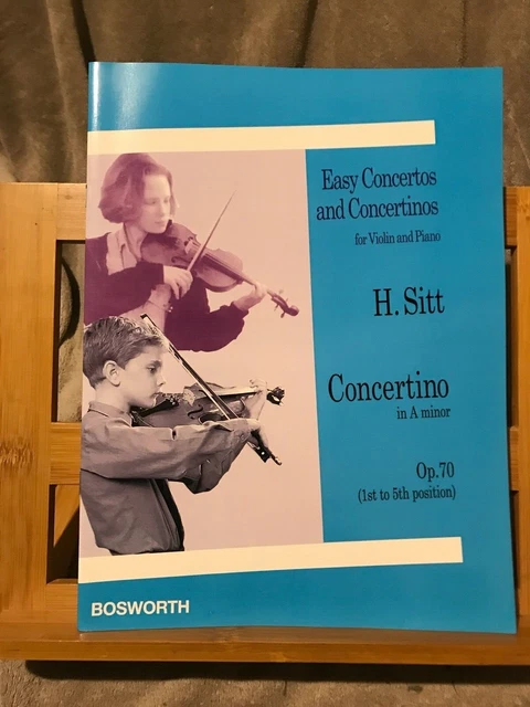 H. Sitt Concertino pour violon et piano en la mineur opus 70 partition Bosworth