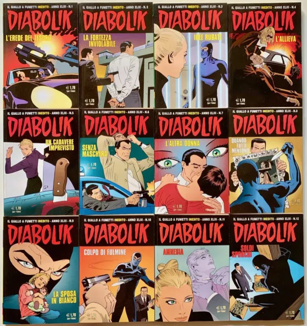 DIABOLIK ANNO 43° XLIII COMPLETA 1/12 Astorina 2004 - OTTIMO/EDICOLA §