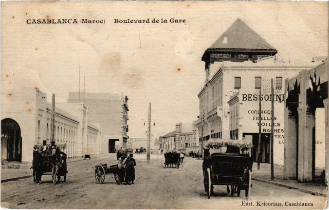 CPA AK MAROC CASABLANCA - Boulevard de la Gare (93232)