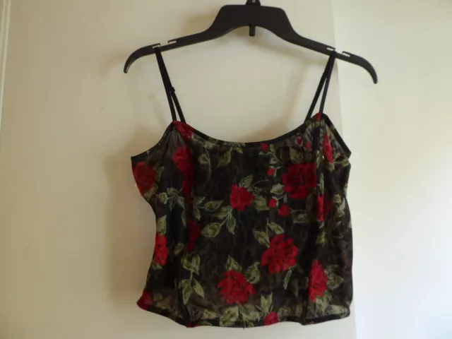 Inc international concepts Wm XL Floral and Animal Print Mesh Corest Bustier Top