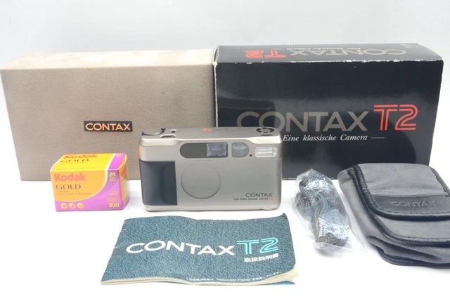 READ! [ NEAR MINT in BOX ] Contax T2 Titan 35mm Point & Shoot Film Camera JAPAN 2