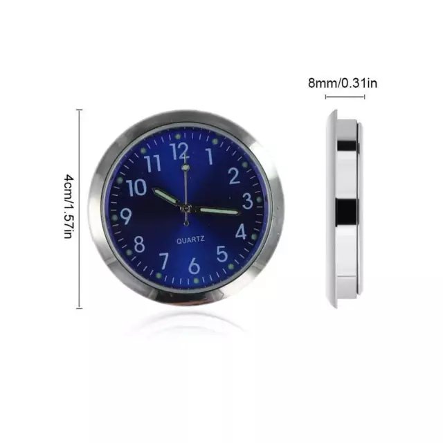 LUMINOUS POCKET MINI Quartz Analog Watch Stick-On Clock Car Accessories  W2U7 $5.35 - PicClick AU