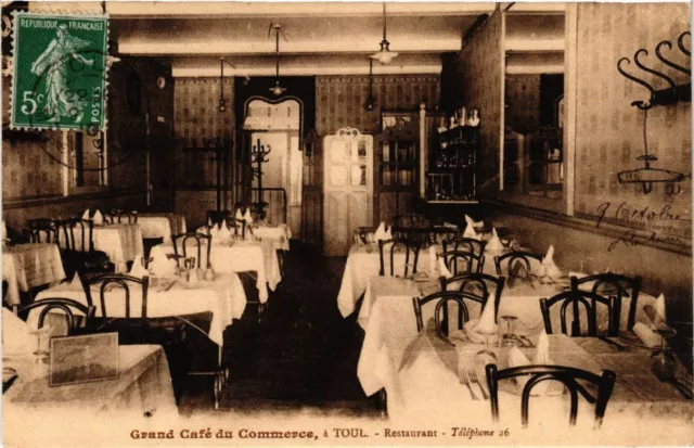 CPA AK TOUL - Grand Café du Commerce - a TOUL - Restaurant (484250)