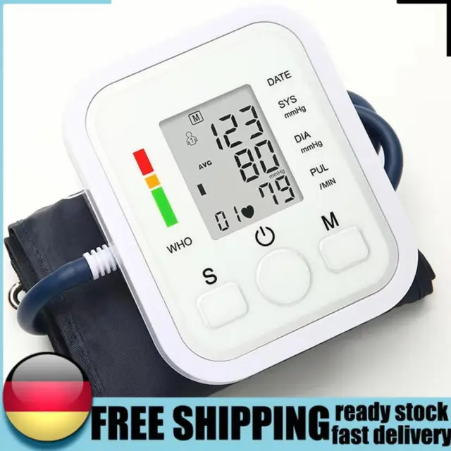 Medidor digital automático de presión arterial, pulsómetro y frecuencia cardíaca (kei