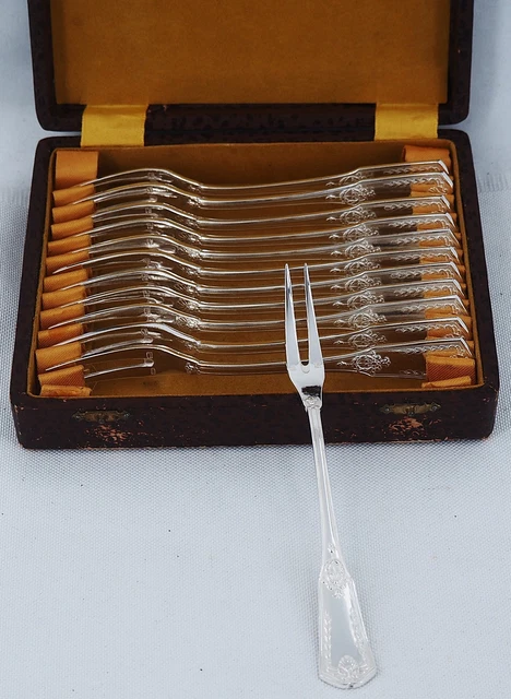 Lot de 6 fourchettes à crustacé en acier inoxydable 18,5 cm