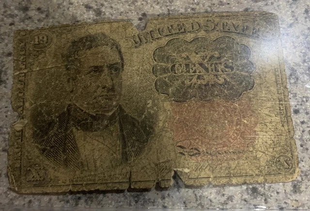 1874 10 CENT Fractional Currency United States Paper Money Note Free ...