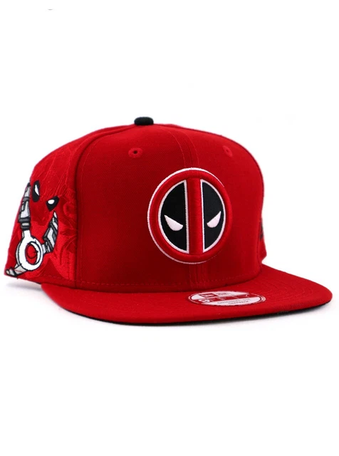 New Era Deadpool 9fifty Original Fit Snapback Hat Adjustable Marvel Comics Red