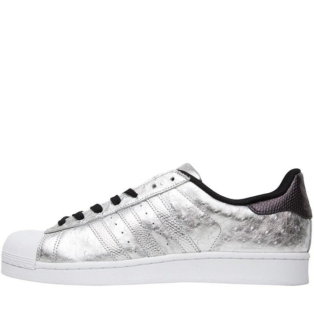 ADIDAS ORIGINALS SUPERSTAR Silver Uk Size 9 Brand New Authentic