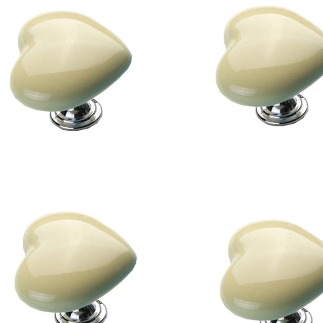 4 Pcs Ceramic Drawer Handle Cupboard Knobs Diamond Dresser Knobs Furniture 3